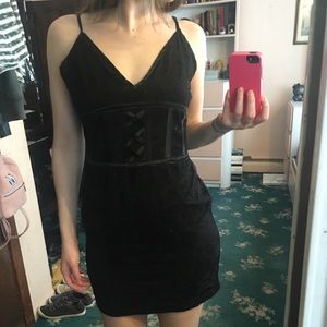 black lace dress pretty little thing